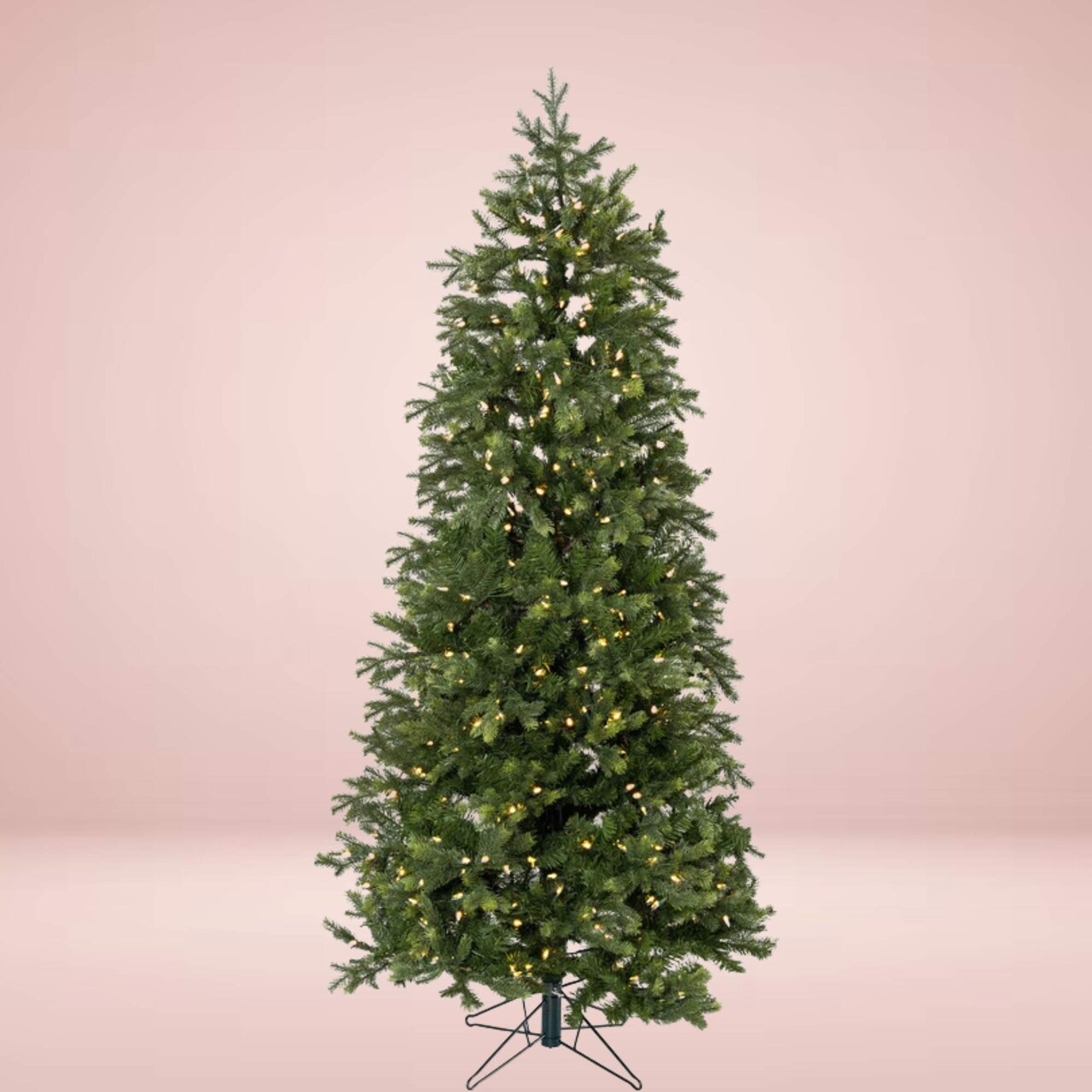 Prelit Slim Denver Spruce Christmas Tree Warm White LED Lights 7.5ft